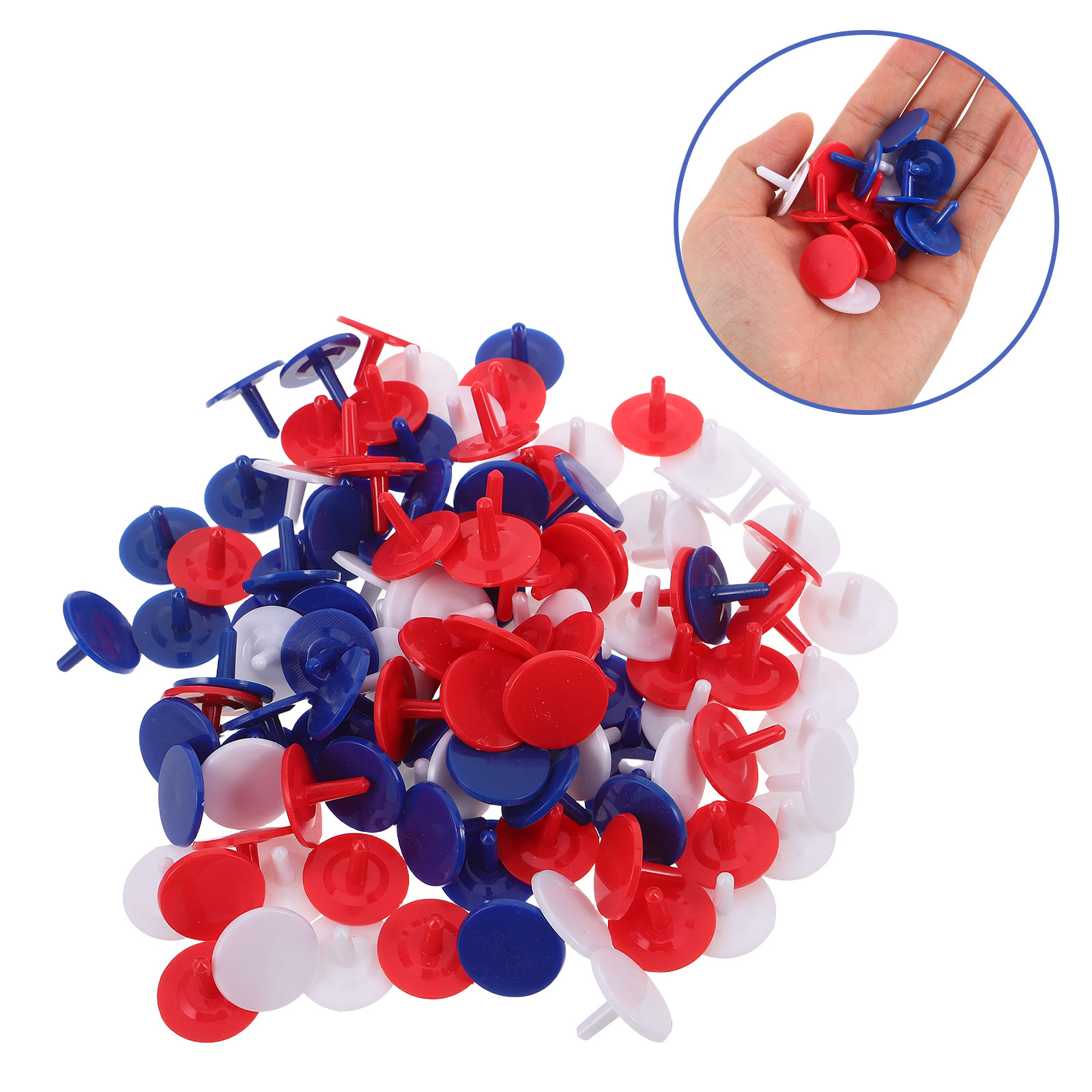 Ball Marker Set - 120Pcs Vibrant Round Plastic Golf Ball
