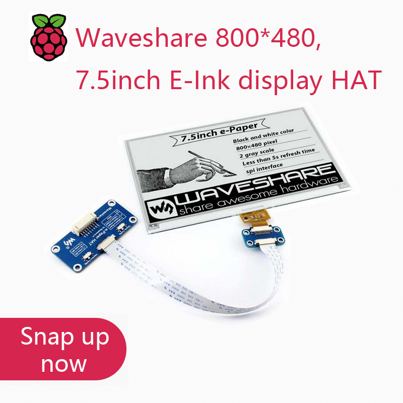 Golf Zero - Waveshare 800*480,7.5inch E-Ink display HAT for