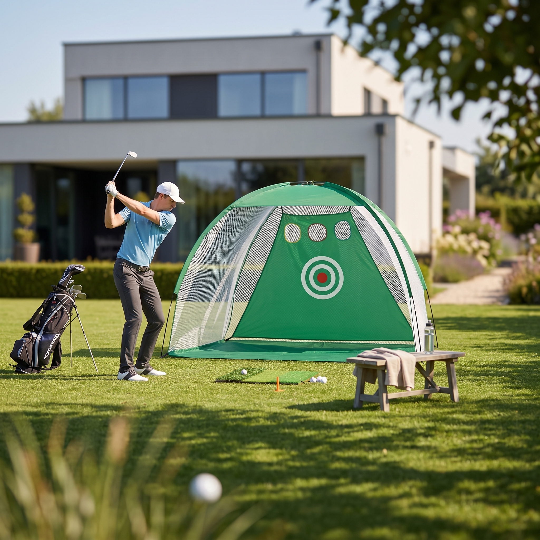 Golf Equipment Set - Golf Hitting Net Portable Golf Chipping