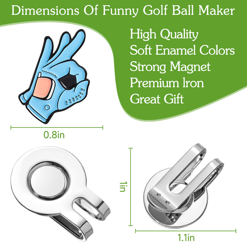 OK Sign Golf Hat Clip Ball Mar - Ball Marker Set 리뷰 및 가격
