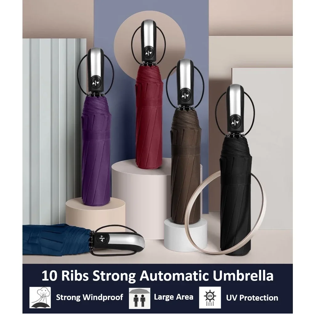 Automatic Folding Vinyl Umbrel - Golf Umbrella Large 리뷰 및 가격