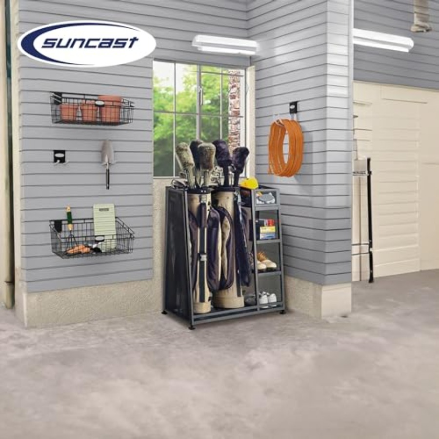 Heavy-duty metal golf bag and  - Golf Equipment Organizer For Garage 리뷰 및 가격