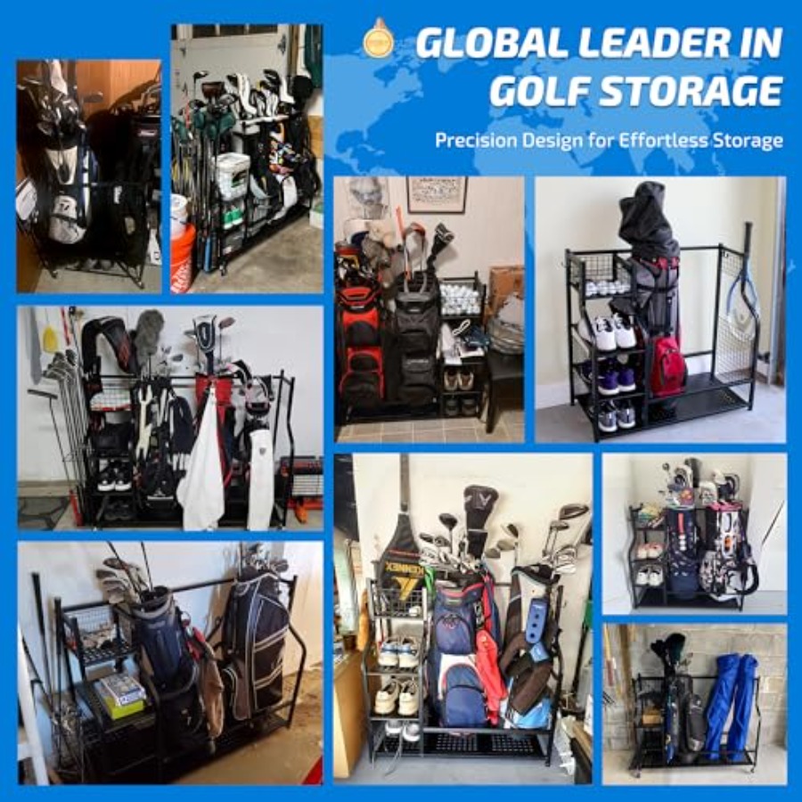 Golf Bag Storage Garage Organi - Golf Equipment Organizer For Garage 리뷰 및 가격