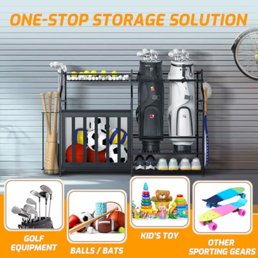 Sports Equipment Organizer Rac - Golf Equipment Organizer For Garage 리뷰 및 가격