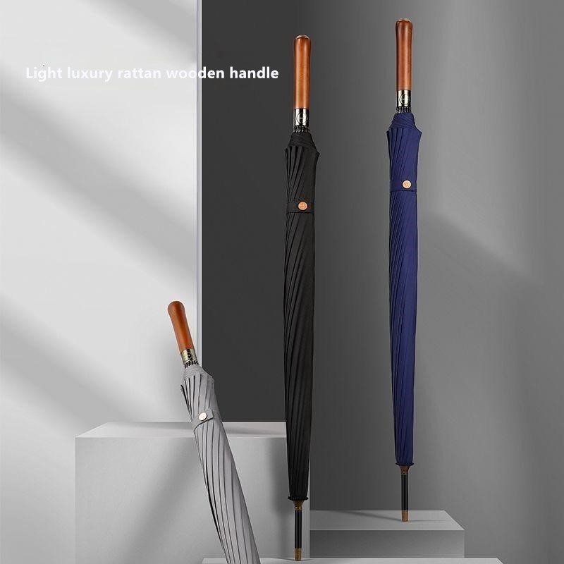 Automatic Wooden Handle Umbrel - Golf Umbrella Large 리뷰 및 가격