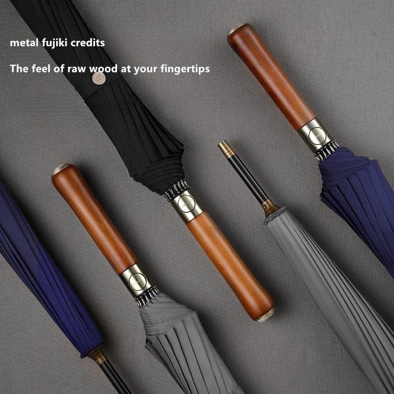 Automatic Wooden Handle Umbrel - Golf Umbrella Large 리뷰 및 가격