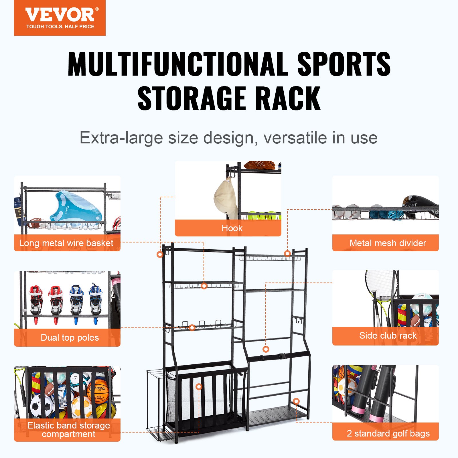 Golf Storage Garage Organizer, - Golf Equipment Organizer For Garage 리뷰 및 가격