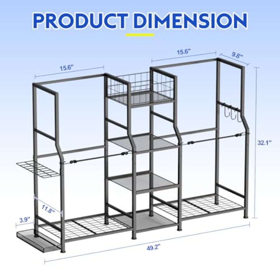 Golf Storage Garage Organizer  - Golf Equipment Organizer For Garage 리뷰 및 가격