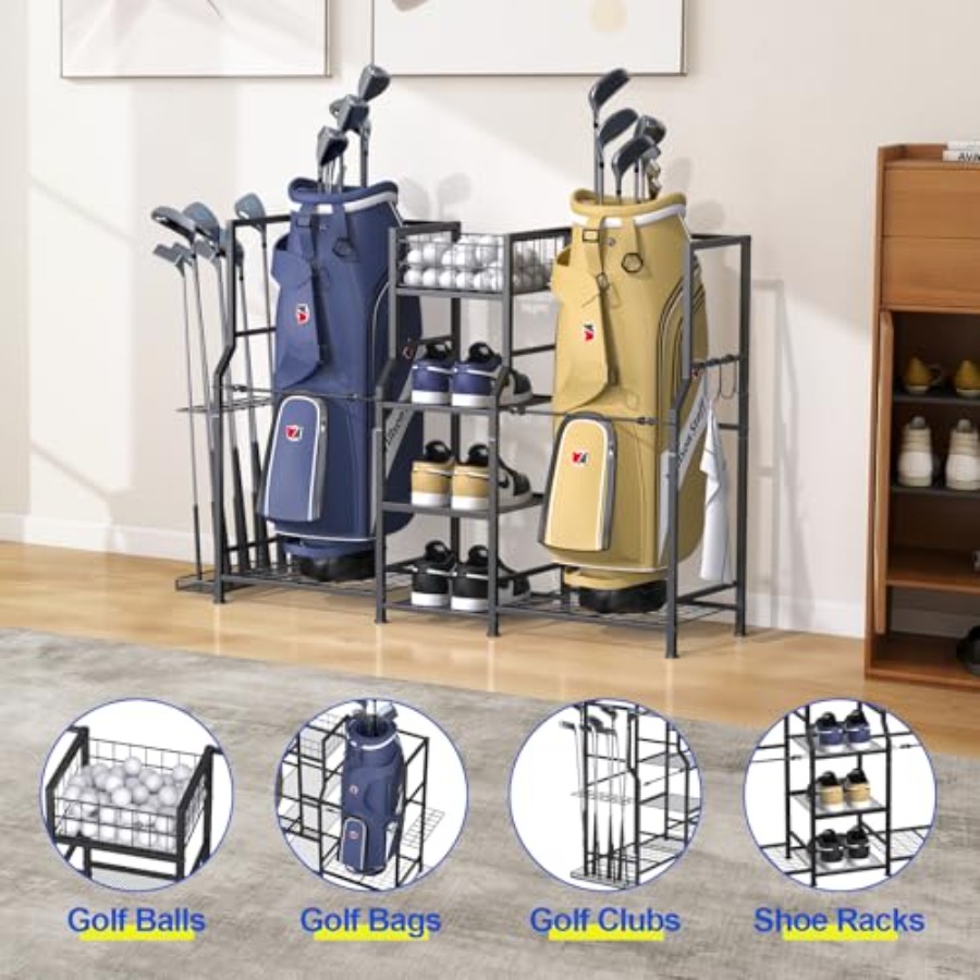 Golf Storage Garage Organizer  - Golf Equipment Organizer For Garage 리뷰 및 가격