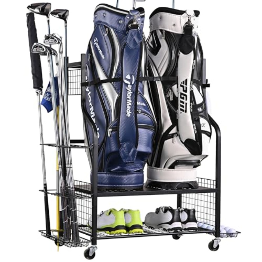 Golf Bag Storage Garage Organi - Golf Equipment Organizer For Garage 리뷰 및 가격