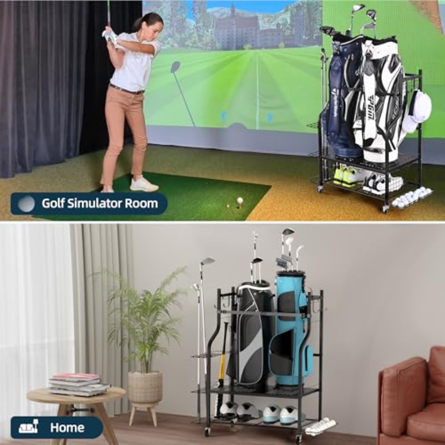 Golf Bag Storage Garage Organi - Golf Equipment Organizer For Garage 리뷰 및 가격