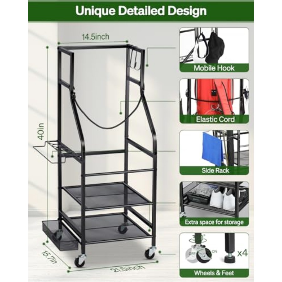 Golf Bags Storage Garage Organ - Golf Equipment Organizer For Garage 리뷰 및 가격