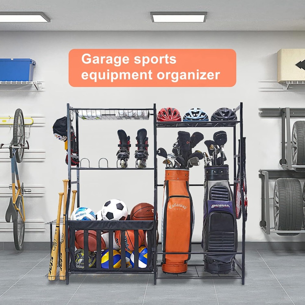 Garage Sports Equipment Organi - Golf Equipment Organizer For Garage 리뷰 및 가격