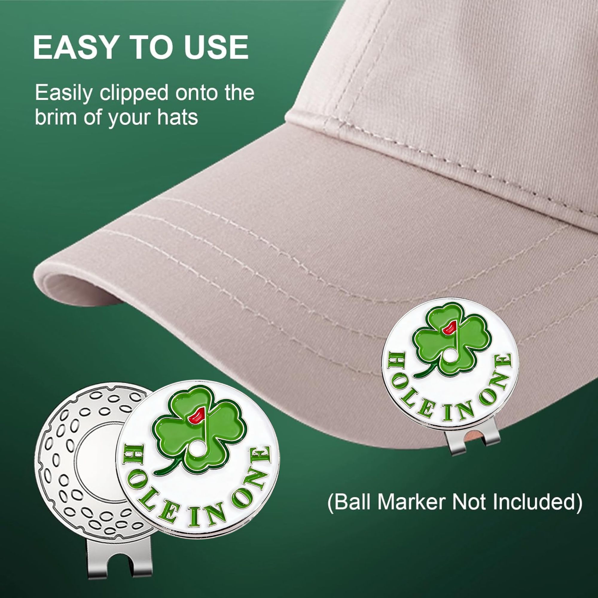 4-pack Golf Cap Clips - Zinc A - Ball Marker Set 리뷰 및 가격