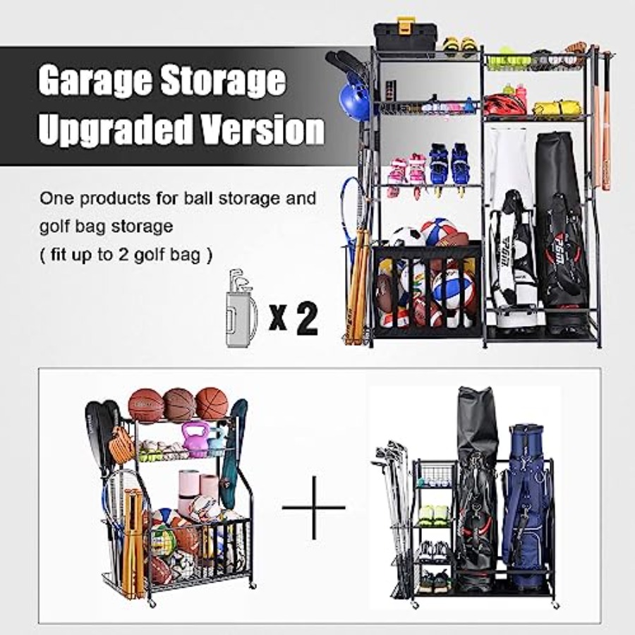 Garage Sports Equipment Storag - Golf Equipment Organizer For Garage 리뷰 및 가격