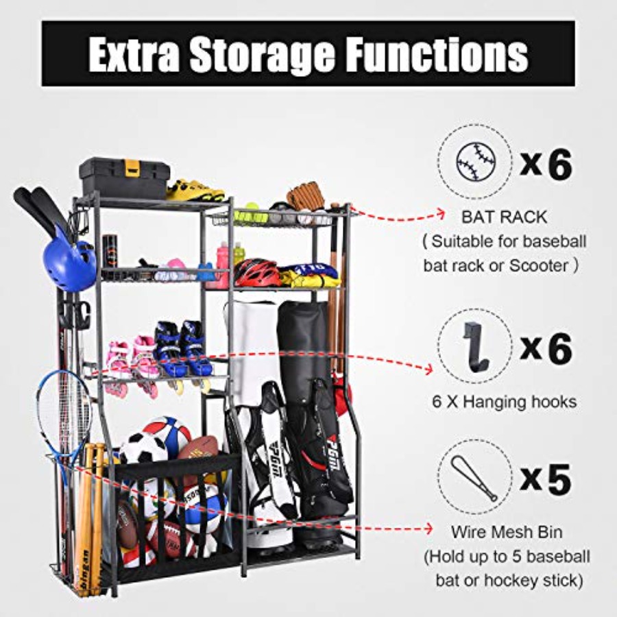 Garage Sports Equipment Storag - Golf Equipment Organizer For Garage 리뷰 및 가격