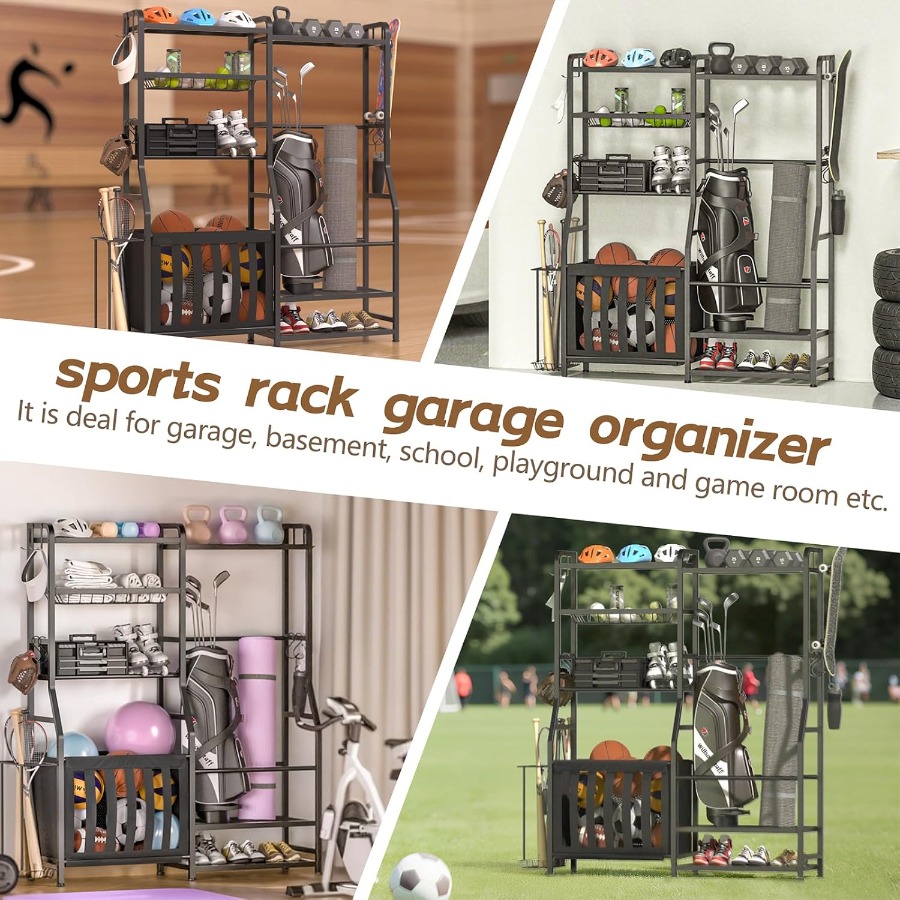 Garage Sports Equipment Organi - Golf Equipment Organizer For Garage 리뷰 및 가격