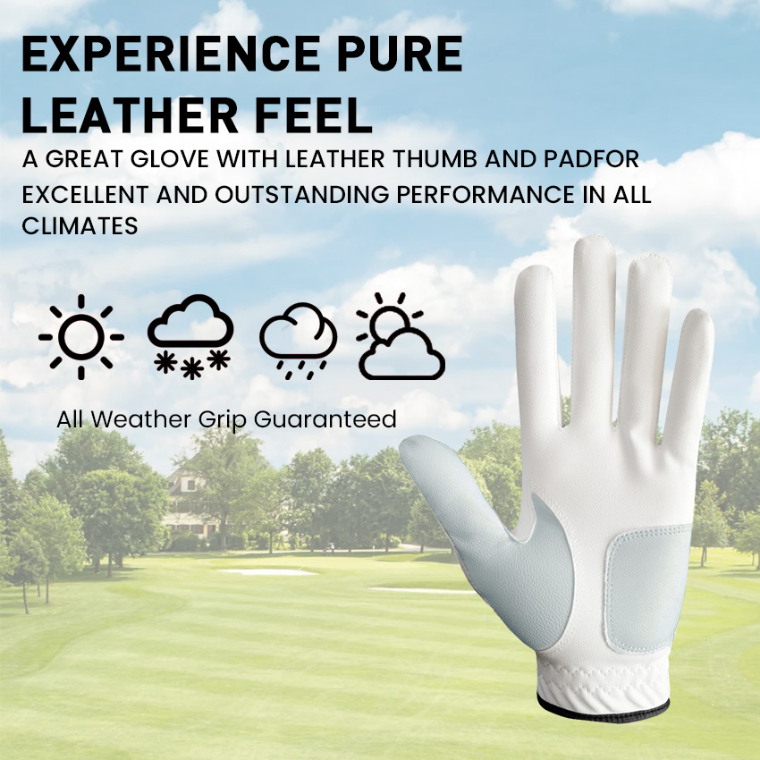 5 Pcs Golf Gloves Men Leather  - Golf Equipment Sales 리뷰 및 가격