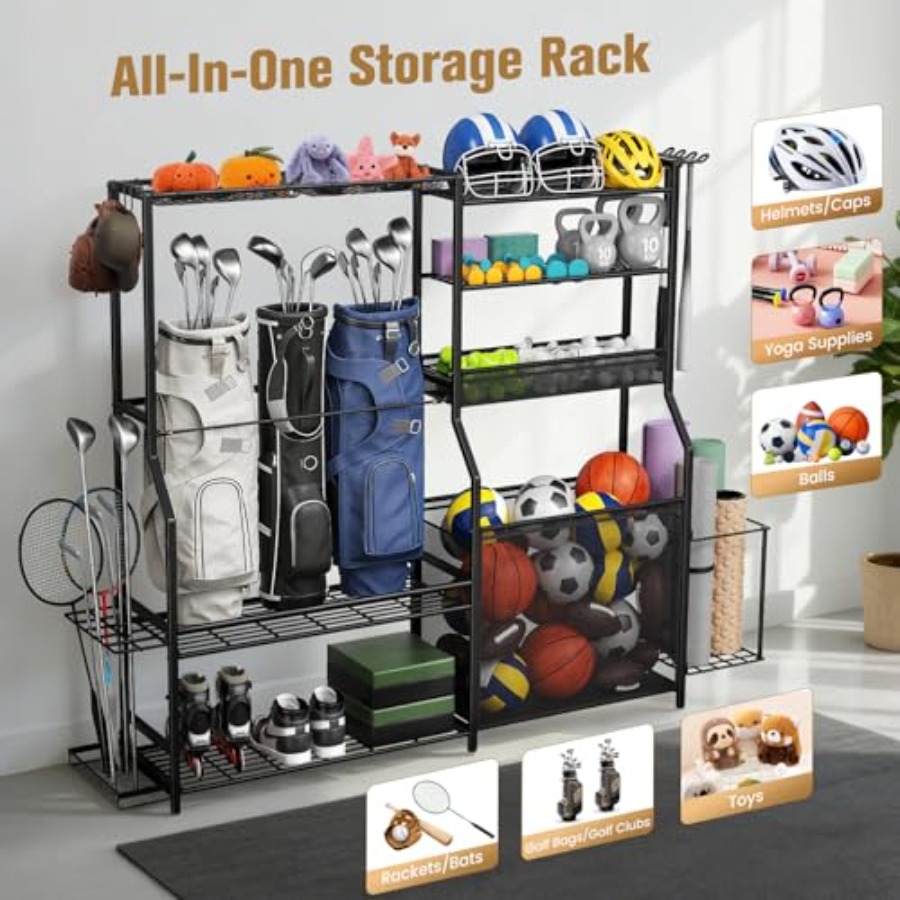 Garage Sports Equipment Organi - Golf Equipment Organizer For Garage 리뷰 및 가격