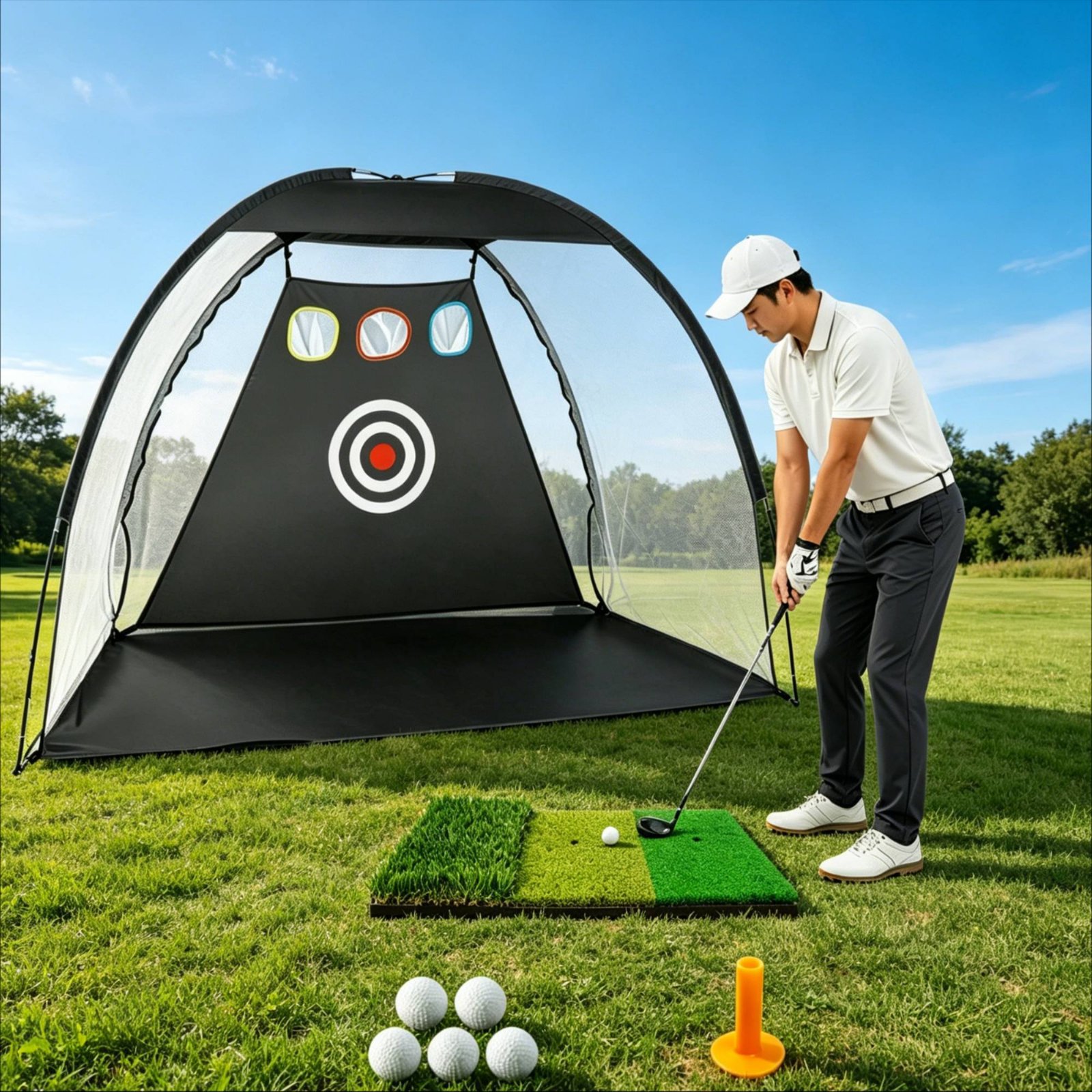 Golf Hitting Net Portable Golf - Golf Equipment Set 리뷰 및 가격