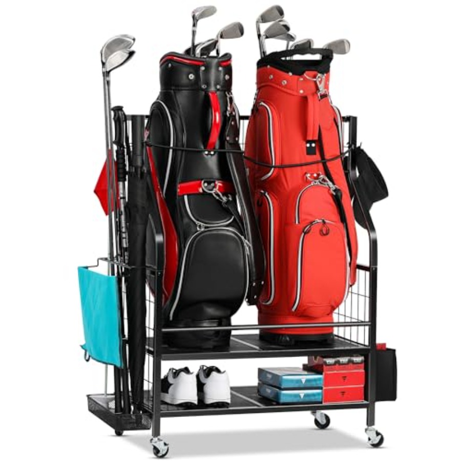 Golf Bag Storage Garage Organi - Golf Equipment Organizer For Garage 리뷰 및 가격