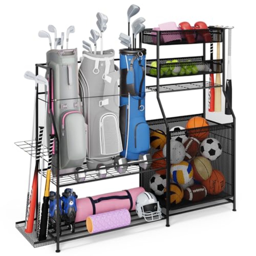 Garage Sports Equipment Organi - Golf Equipment Organizer For Garage 리뷰 및 가격