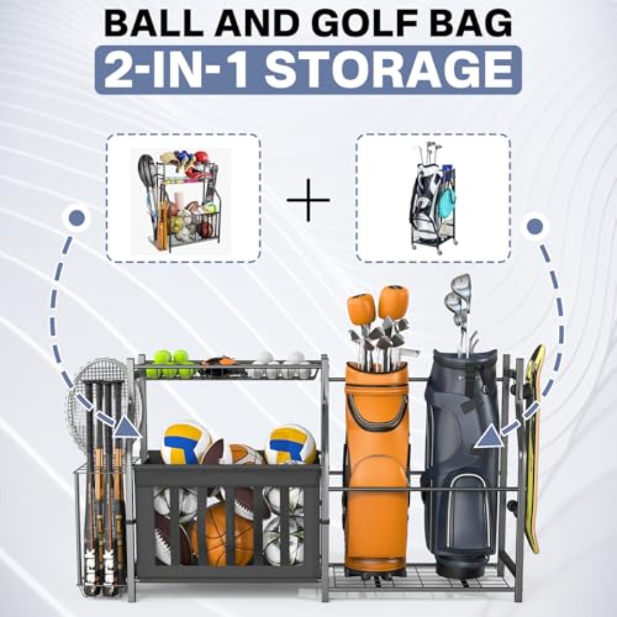 Garage Sports Equipment Organi - Golf Equipment Organizer For Garage 리뷰 및 가격