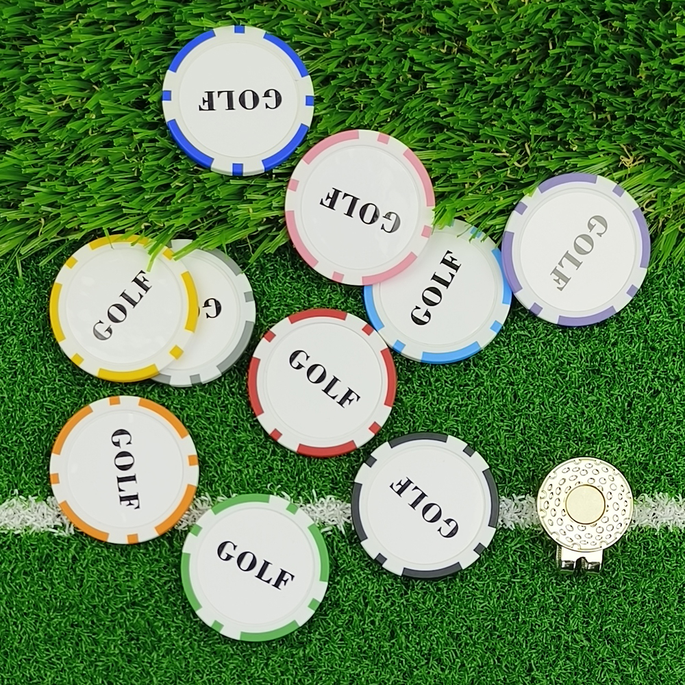 10Pcs Golf Ball Marker With Go - Ball Marker Set 리뷰 및 가격
