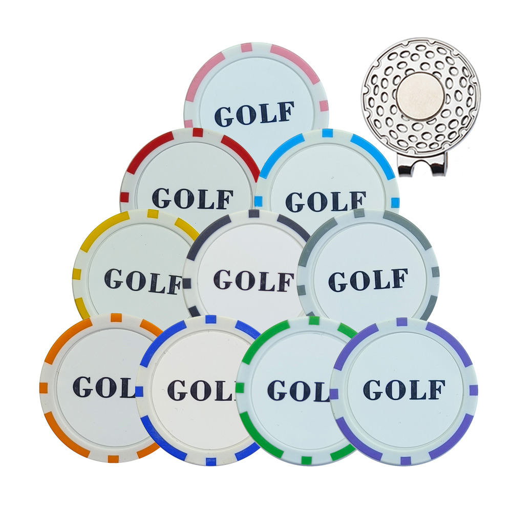 10Pcs Golf Ball Marker With Go - Ball Marker Set 리뷰 및 가격